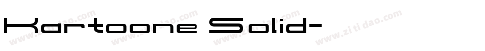 Kartoone Solid字体转换